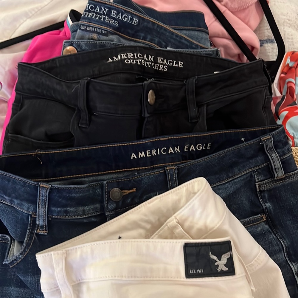 American Eagle Jeans Bundle 6 pairs sizes 14 and 16